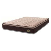 Colchão Casal Espuma D33 Pillow Top Millenium 138x188x19cm Marrom/Branco Hellen - Suporta até 120kg