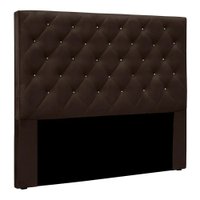 Cabeceira Queen 1,60m Toledo Suede Marrom - Pallazio