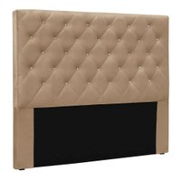 Cabeceira Solteiro 0,90m Toledo Suede Bege - Pallazio