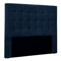 Cabeceira King 1,95m Santiago Suede Azul Marinho - Pallazio