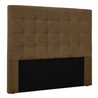 Cabeceira Queen 1,60m Santiago Suede Caramelo - Pallazio