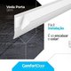 Veda Porta Adesivo 150cm Ajustável Slim Comfort Door Branco
