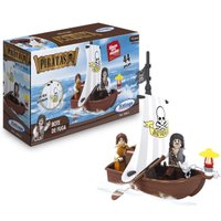 Brinquedo Infantil Blocos de Montar Xalingo Piratas Bote de Fuga 44 Peças Colorido