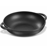 Frigideira de Ferro Fundido para Parmegiana 1,9L com Alças Laterais Panela Mineira Preta