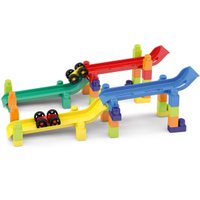 Brinquedo Educativo Blocos de Montar Rampa Maluca 34 Peças Blocolândia Dismat