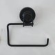 Toalheiro com Ventosa Preto Fosco Porta Toalha de Rosto para Banheiro Lavabo Faciliti