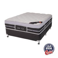 Cama Box + Colchão Castor Para Casal Eurotop Summer e Winter One Face Pocket 138x188x61cm