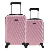 Conjunto Malas Rosa Rígidas La Onda (P + M)