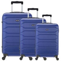 Conjunto Malas (P + M + G) Rígidas Samba Azul Cobalto