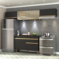Armário de Cozinha Compacta 260cm com Leds Veneza Up Multimóveis V2023