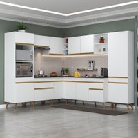 Armário de Cozinha Completa de Canto Veneza Multimóveis V2047