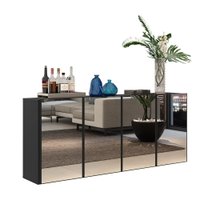 Aparador Buffet 4 Portas com Espelho Vegas Multimóveis V3558
