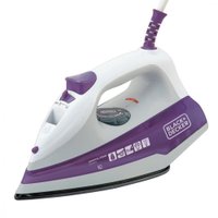 Ferro A Vapor Com Base Antiaderente FX1000-B2 Black e Decker Branco/Roxo 127V