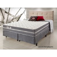 Cama Box Colchão King Size Molas Superlastic 193x203cm High Quality B23HI000730 Ecoflex Cinza