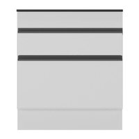 Balcão Cozinha para Cooktop 70cm com Rodapé  1 Porta 1 Gaveta Veneza Multimóveis V2118