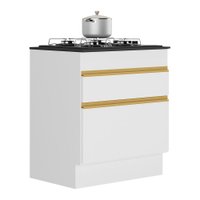 Balcão Cozinha para Cooktop 70cm com Rodapé  1 Porta 1 Gaveta Veneza Multimóveis V2118