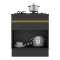 Balcão Cozinha para Cooktop 70cm com Rodapé  1 Porta 1 Gaveta Veneza Multimóveis V2118