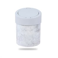 Lixeira Bem MM 5 Litros Com Sistema Click Abre Fácil Roper Plast Branco-Carrara