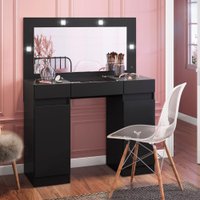Camarim Studio 2 Portas 4 Gavetas 21.501.127 21501127 Albatroz Preto-Fosco