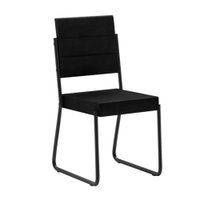 Cadeira Para Sala de Estar Estofada 173620555 Carraro Preto