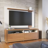 Balcão Mamoré 2 Portas e Painel Leme 5.048.A0.760A.3 Colibri Off-White-Matte-Freijo-Mix