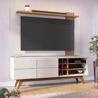 Bancada Noronha 2 Portas e Painel Leme 5.051.A0.662A.3 Colibri Off-White-Matte/Freijo
