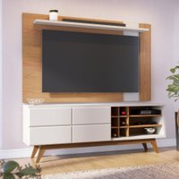 Bancada Noronha 2 Portas e Painel Leme 5.051.A0.662A.3 Colibri Freijo/Off-White-Matte