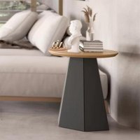 Mesa De Centro Base Hexagonal 50cm TB606WJ Dalla Costa Freijo/Preto-Fosco
