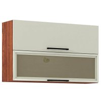 Armário Concept Luz 2 Portas Baculante 120cm 2604-8936 Kits Paraná Fresno/Oxi