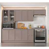 Cozinha Modulada Unna 10 Portas 2 Gavetas J0010476 Poliman Fume