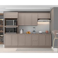 Cozinha Modulada Unna 11 Portas 2 Gavetas J0010676 Poliman Nogueira/Branco