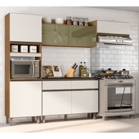 Cozinha Porto 4 Peças Com Tampo J0026141 Poliman Carvalho/Off-White