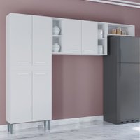 Cozinha Janaina 6 Portas A193.33 Poquema Branco