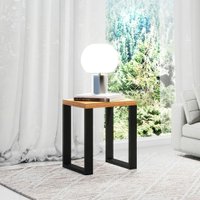 Mesa Canto Industrial 44x44cm F33 JPF Pradel Freijo/Preto-Fosco