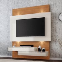 Painel Led 2 Gavetas 140 cm TB120L WJ Pradel Off-White/Freijo