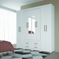 Guarda Roupa Napoles 8 Portas 158566EP Santos Andira Branco