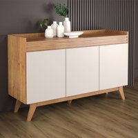 Buffet Vieiro Ibiza 3 Portas 25786-220207 Viero Mel/Off-White