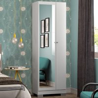 Armário Utilitário Infantil 2 Portas Espelho Carraro - Branco