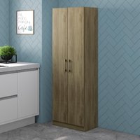 Armário Utilitário Paneleiro 2 Portas Carraro - Noce Armário Utilitário Paneleiro 2 Portas Carraro - Noce