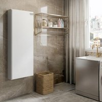 Armário Lavanderia Utilitário 1 Porta Carraro - Branco