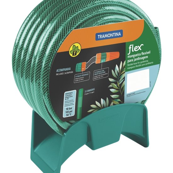 Mangueira Flex Tramontina Verde em PVC 3 Camadas 20 m