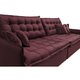 Sofá Sem Caixa Retrátil e Reclinável 1,55m Cama inBox Versátil Suede Velusoft Vinho