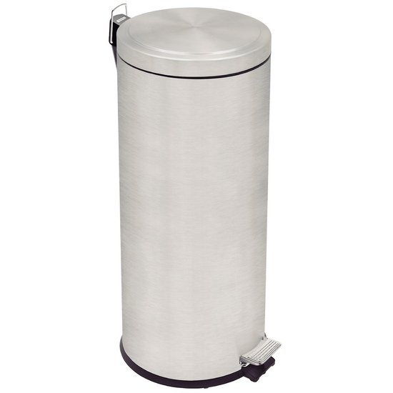 Lixeira Inox com Pedal Tramontina Brasil Plus com Balde Interno Removível 30L