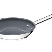 Frigideira Rasa Tramontina Professional 26cm em Aço Inox C/Ceram. Grafite