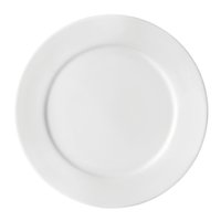 Jogo 24 Pratos Rasos Redondos 24cm Bar Hotelem Porcelana Germer - 7891658934457X24 - Branco