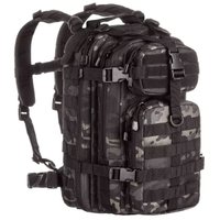 Mochila Tática Militar Trilha Assault Invictus 30L com 5 Compartimentos Warskin Black Invictus Camuflado