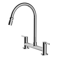 Torneira Com Misturador De Bancada Para Pia Cozinha Jiwi - WJ1962226A - Cinza