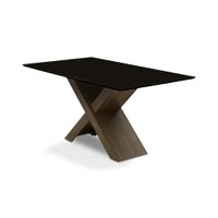 Mesa Dubai 1,60m Dobuê Castanho / Black