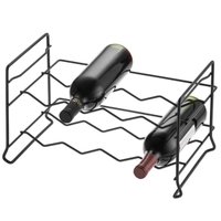 Adega Empilhável 8 Garrafas Vinho Suporte Garrafeira Horizontal Schmitt - 158125 - Grafite