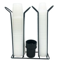 Suporte Porta Copo Descartável 50-80ml e 180-200ml Organizador de Copos e Colheres Café Stolf - 1459BLPSTD - Preto